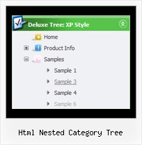Html Nested Category Tree Menu List Tree