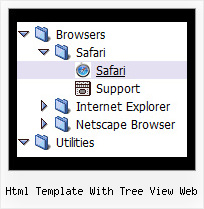 Html Template With Tree View Web Tree Menu Popup