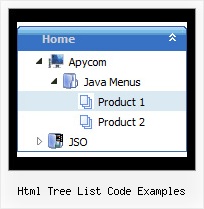 Html Tree List Code Examples Xp Tree Html Menu