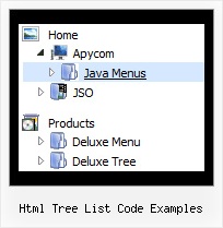 Html Tree List Code Examples Ejemplos Menus Tree