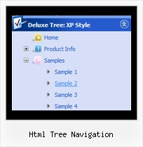 Html Tree Navigation Collapsible Floating Layer Tree