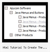 Html Tutorial To Create The Menutree Floating Javascript Tree