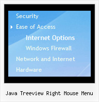 Java Treeview Right Mouse Menu Tree Animated Popup