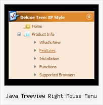 Java Treeview Right Mouse Menu Vertical Expand Menu Tree