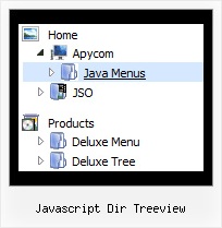 Javascript Dir Treeview Easy Tree Horizontal Menu Example