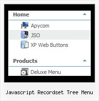 Javascript Recordset Tree Menu Pulldown Menus Tree