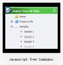 Javascript Tree Combobox Hide Menu Bar And Tree