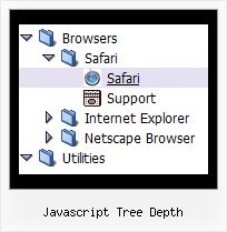 Javascript Tree Depth Hide Menu Bar Tree View