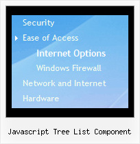 Javascript Tree List Component Tree View Crossframe Menu