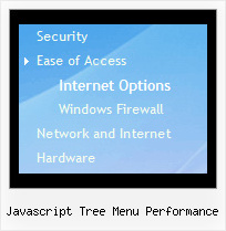 Javascript Tree Menu Performance Tree Popup Mouse Over Menu