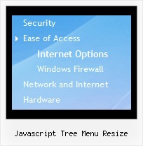 Javascript Tree Menu Resize Tree View Explorer Style