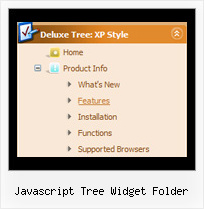 Javascript Tree Widget Folder Tree Popup Sample