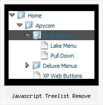 Javascript Treelist Remove Slide Down Tree Menu
