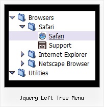 Jquery Left Tree Menu Tree Side Navigation Bar