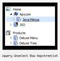 Jquery Unselect Row Aspxtreelist Display Tree Html Javascript