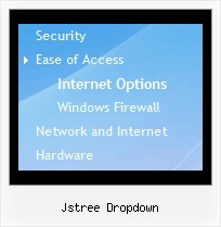Jstree Dropdown Tree Bar Menu Horizontal
