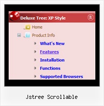 Jstree Scrollable Tree View Menue Creator