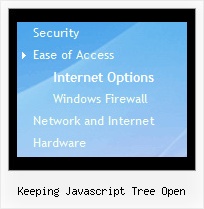 Keeping Javascript Tree Open Tree Menu Graphics