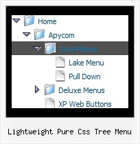 Lightweight Pure Css Tree Menu Tree Pull Down Menu Example