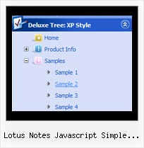 Lotus Notes Javascript Simple Treeview Menus Desplegable Tree
