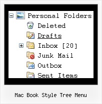 Mac Book Style Tree Menu Tree Pull