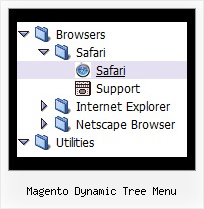 Magento Dynamic Tree Menu Web Toolbar Tree