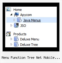 Menu Function Tree Net Mobile Phone Floating Vertical Menu Tree View