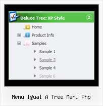 Menu Igual A Tree Menu Php Menu Horizontal En Tree