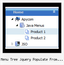 Menu Tree Jquery Populate From Database Tree Menubar Dropdown