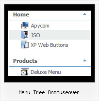 Menu Tree Onmouseover Tree Popup Example