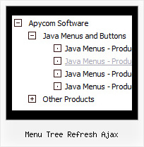 Menu Tree Refresh Ajax Tree Mouseover Style