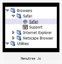 Menutree Js Tree Mouseover Menu Tutorial