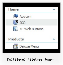 Multilevel Filetree Jquery Tree Menubar Example