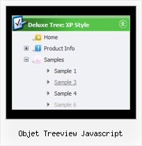 Objet Treeview Javascript Tree Sliding Menu