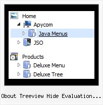 Obout Treeview Hide Evaluation Message Menus Javascript Trees