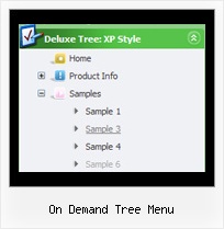 On Demand Tree Menu Javascript Tree Disable