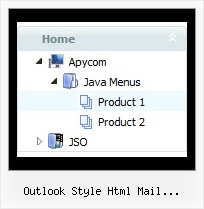 Outlook Style Html Mail Expandable Tree Horizontal Sliding Tree Menu Dhtml