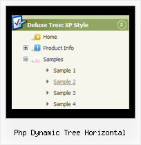 Php Dynamic Tree Horizontal Tree Scrolling Menu Tutorial