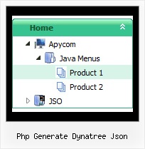 Php Generate Dynatree Json Tree View Template Menu