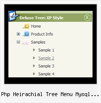 Php Heirachial Tree Menu Mysql Prototype Collapse And Tree