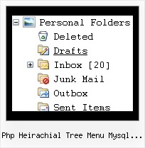 Php Heirachial Tree Menu Mysql Prototype Toolbar Tree