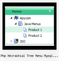 Php Heirachial Tree Menu Mysql Prototype Javascript Tree Top