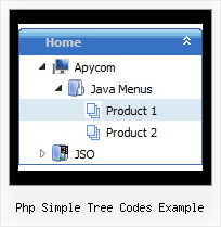 Php Simple Tree Codes Example Menu Horizontal Tree Over
