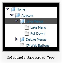 Selectable Javascript Tree Tree Rollover Dropdown