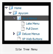 Site Tree Menu Scroll Down Menu Tree