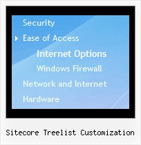 Sitecore Treelist Customization Tree Disable Menu