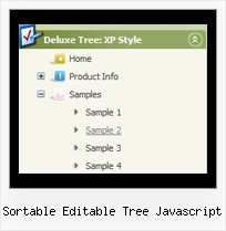Sortable Editable Tree Javascript Collapsible Navigation Bars Tree