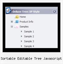 Sortable Editable Tree Javascript Onmouseover Menu Tree