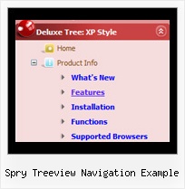 Spry Treeview Navigation Example Tree Scroll Horizontal