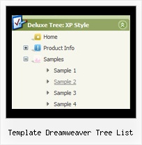 Template Dreamweaver Tree List Tree Moving Menubar